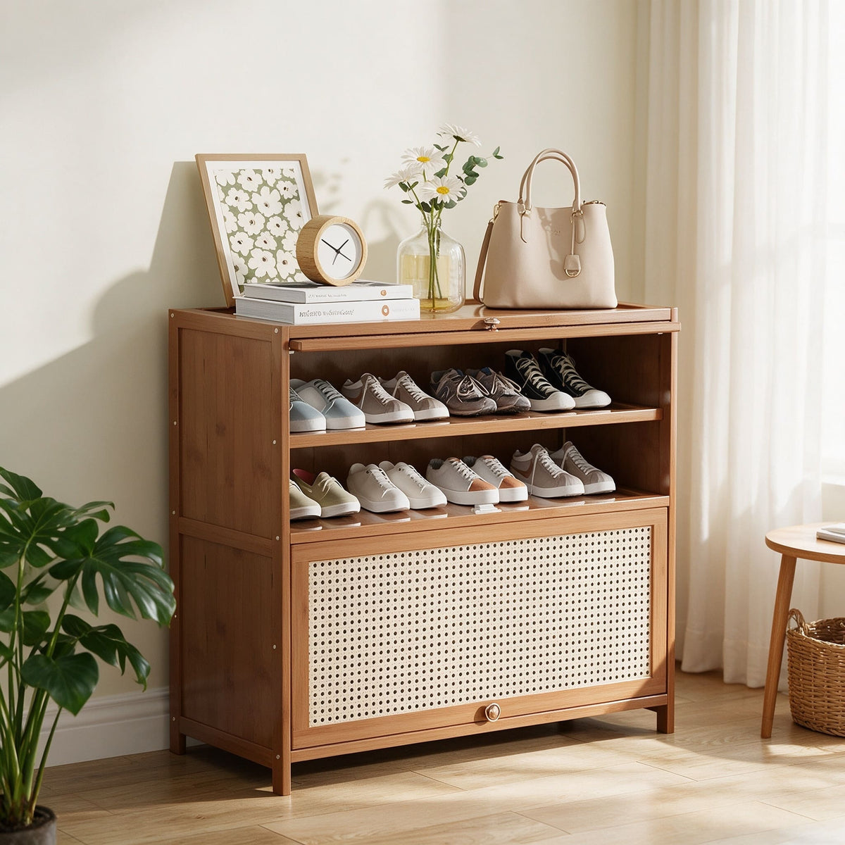 SOCE074 - BambooLoom Grand Entry Shoe Cabinet image 2