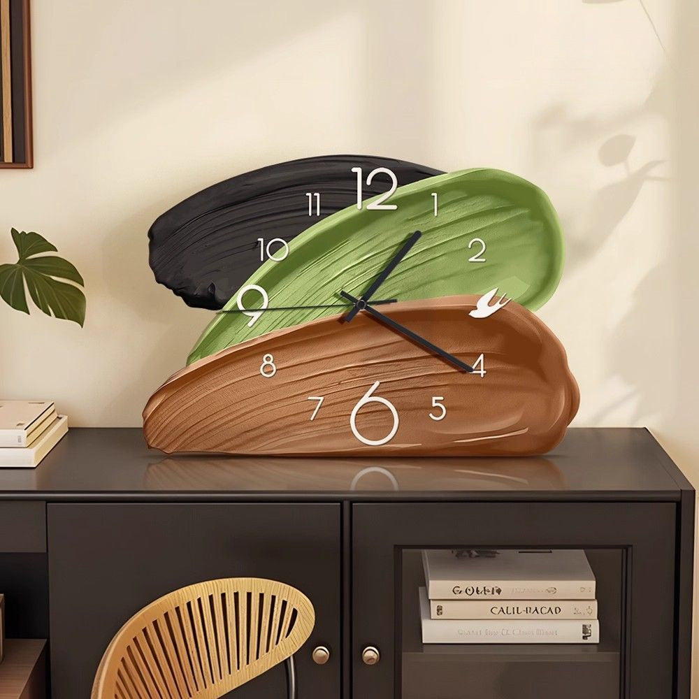 TYP635 - Vintage Creative Desktop Clock Decor – Elegant Retro Table Clock image 0