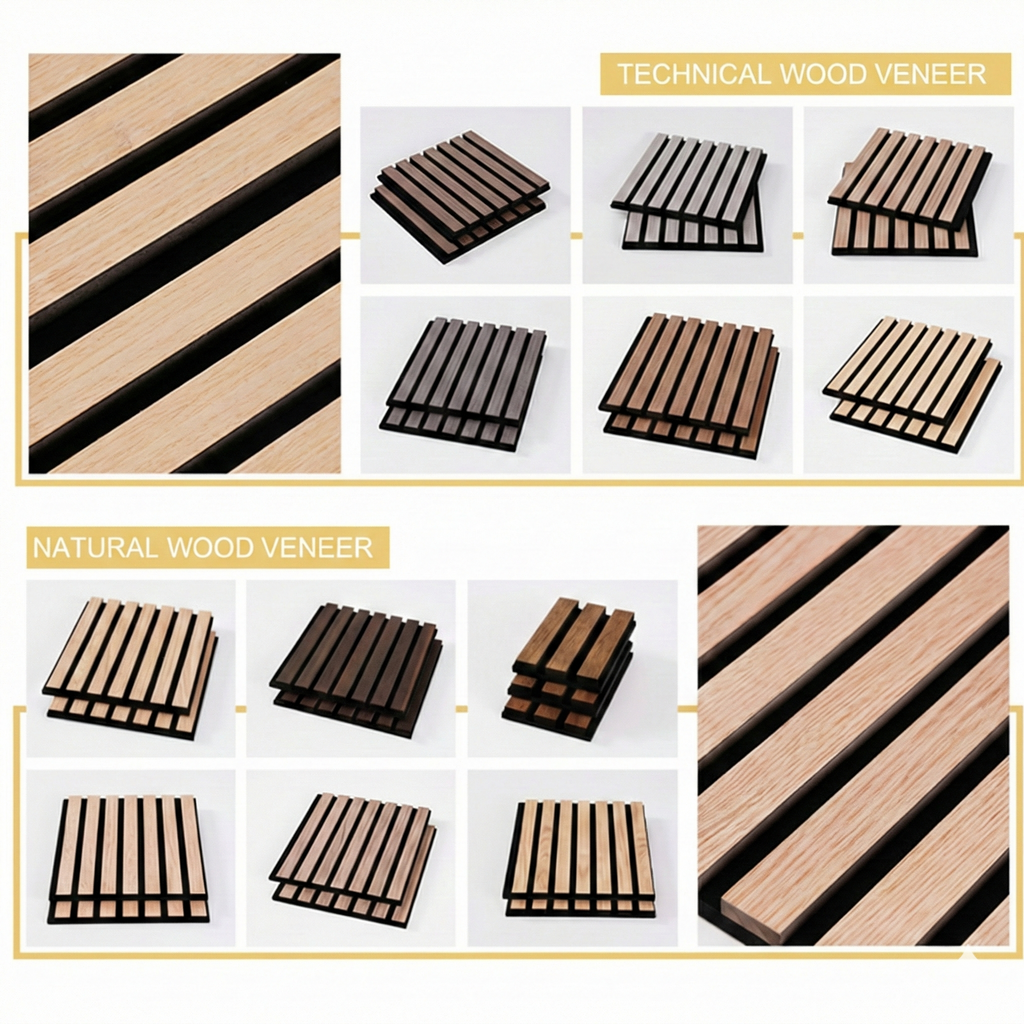 WAP006 - Sound Absorbing Decorative Acoustic Slat Wall Panels image 3