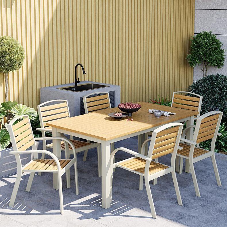ODS007 - Outdoor Wood-Plastic Patio Table and Chair image 1