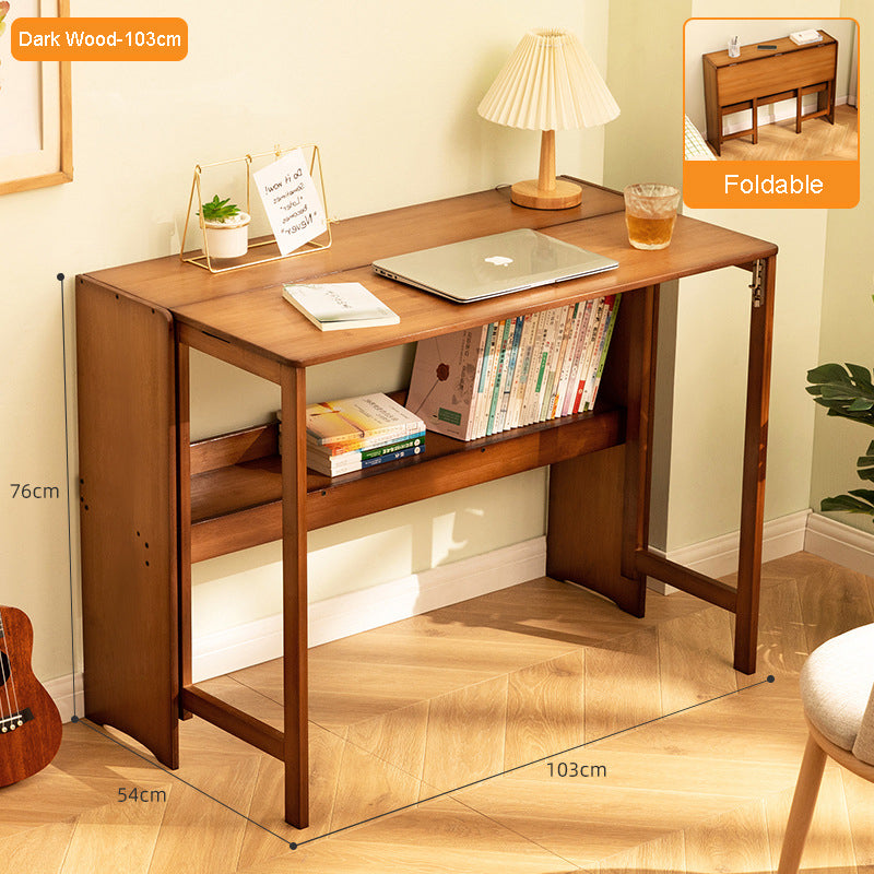 CD010 - Multi-Functional Foldable Bamboo Table – Space-Saving Table image 4