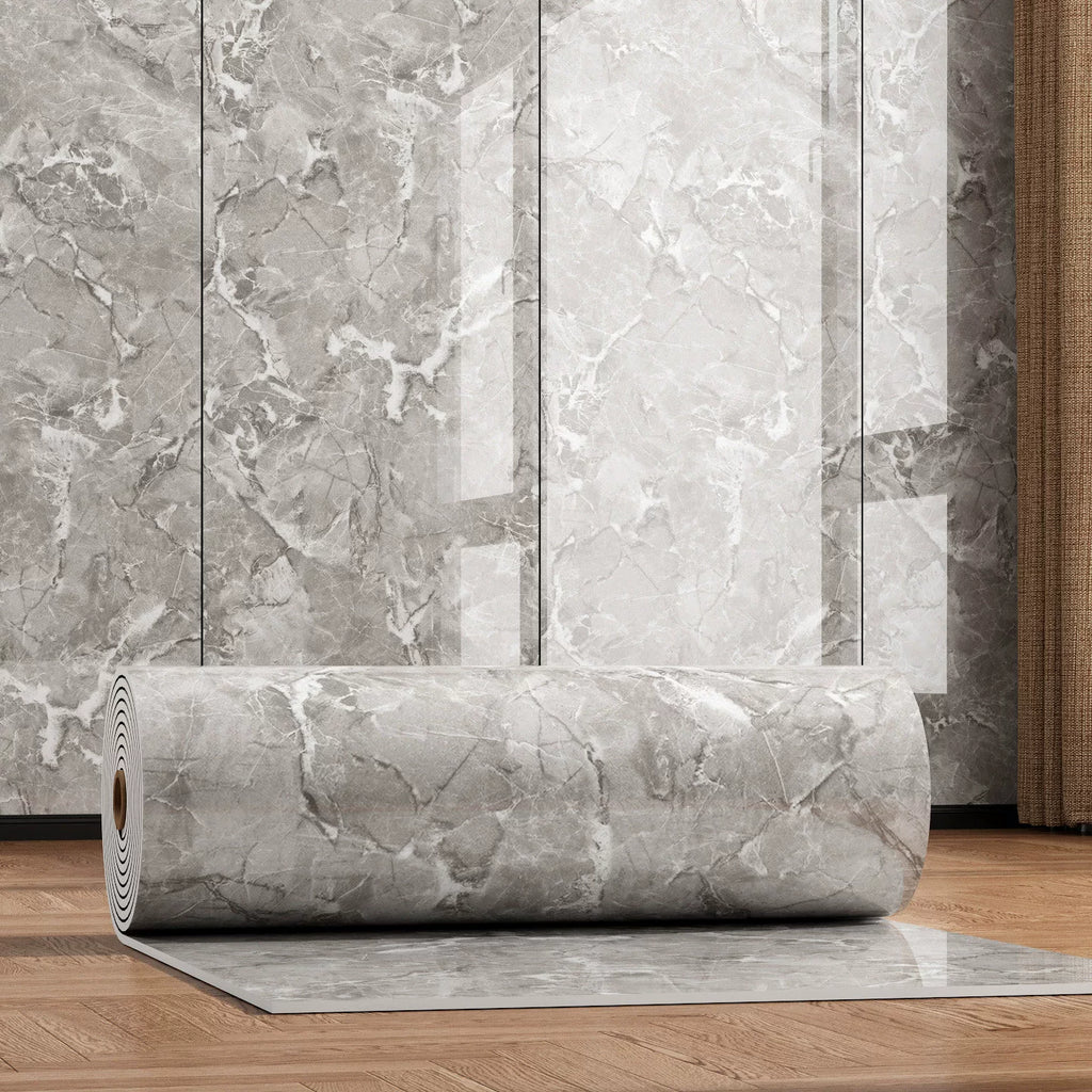 WAP010 - Self-Adhesive Marble Look Tile Wall Stickers image 1