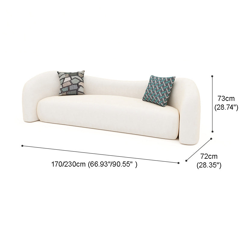 SOB031 - Cloud-Inspired Cream Style Bouclé Living Room Sofa image 2