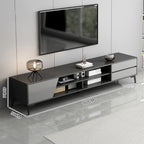 TV006 - Dark Simple Modern Living Room TV Cabinet image 5