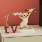 TYP339 - Creative Cat Figurine Desktop Tray – Key & Small Item Organizer image 3
