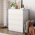 CBD029 - Elegant Drawer Dresser in White | Modern Storage Chest image 3