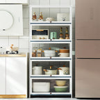 WCK011 - Nordic Style Floor Standing Kitchen Cabinet image 0