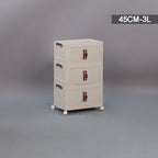 BS026 - Installation-Free Solid Color Multi-Layer Storage Cabinet image 5