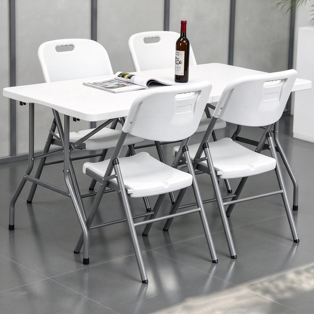 ODS008 - Reinforced Portable Folding Table | Indoor & Outdoor Event White Table