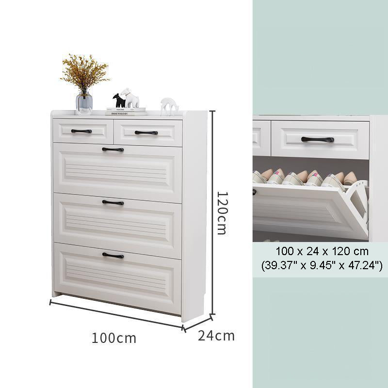 SOCE009 - Simply Modern Shoe Cabinet with Drawer and Top Storage image 13
