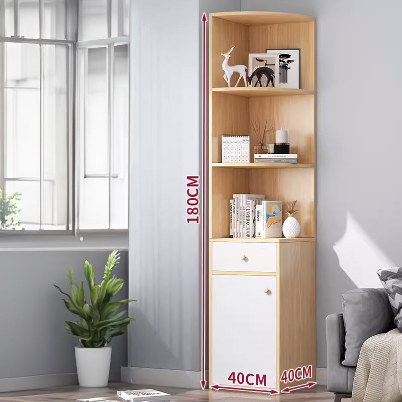 CC020-Multifunctional Corner Cabinet Shelf with Drawer image 0