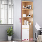 CC020-Multifunctional Corner Cabinet Shelf with Drawer image 0