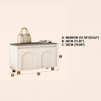 SOCE037 - Cream Style Entry Door Shoe Changing Stool & Shoe Cabinet image 3