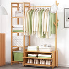 CC003 - Wood Closet Hanger Rack image 1