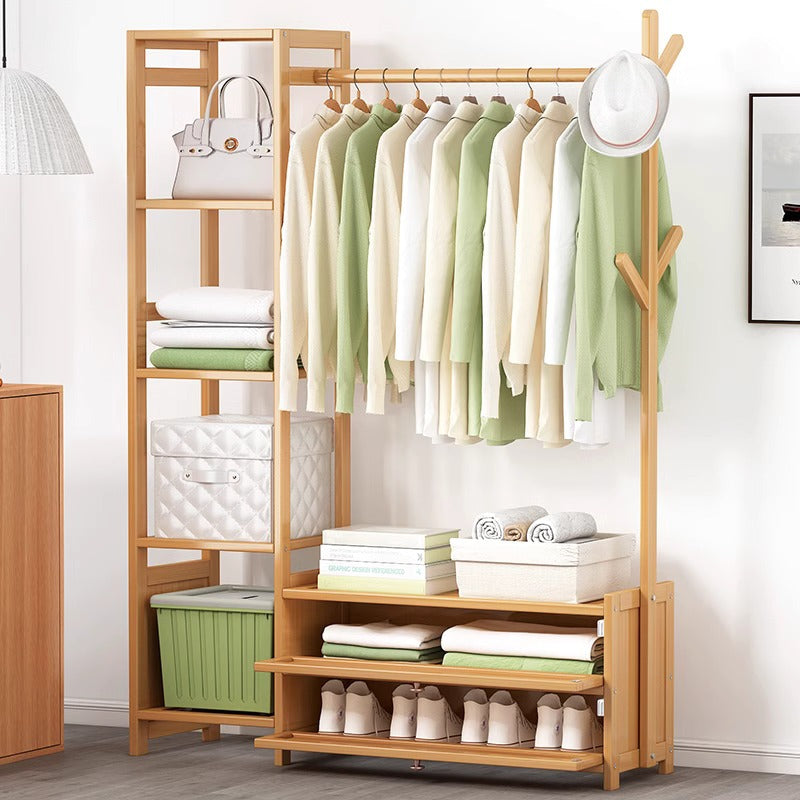 CC003 - Wood Closet Hanger Rack image 1