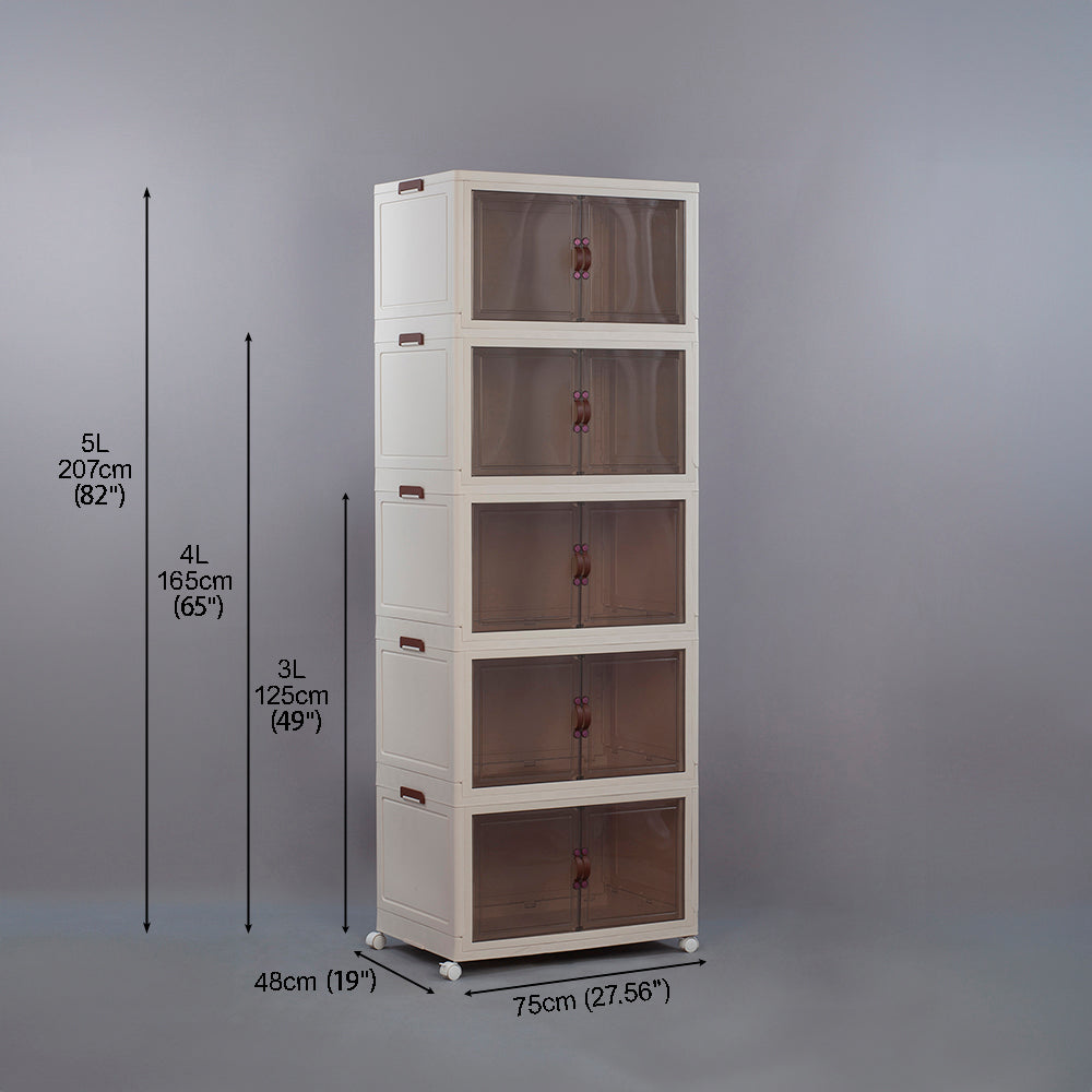 BS025 - Installation-Free Plastic Multi-Layer Storage Cabinets image 14