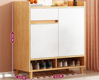 SOCE010 -  Craftsman Shoe Cabinet with Storage and Top Display Shelf image 1