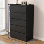 CBD027 - Elegant Drawer Dresser in Black | Modern Deep Storage Chest for Bedroom image 7