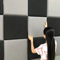 WAP008 - Square Self-Adhesive Acoustic Foam Panels – Sound Absorbing Wall Tiles image 0