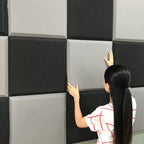 WAP008 - Square Self-Adhesive Acoustic Foam Panels – Sound Absorbing Wall Tiles image 0