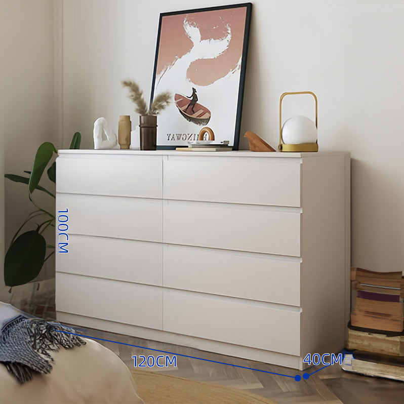 CBD030 - Elegant Multiple-Drawer White Dresser Modern Accent Storage image 2
