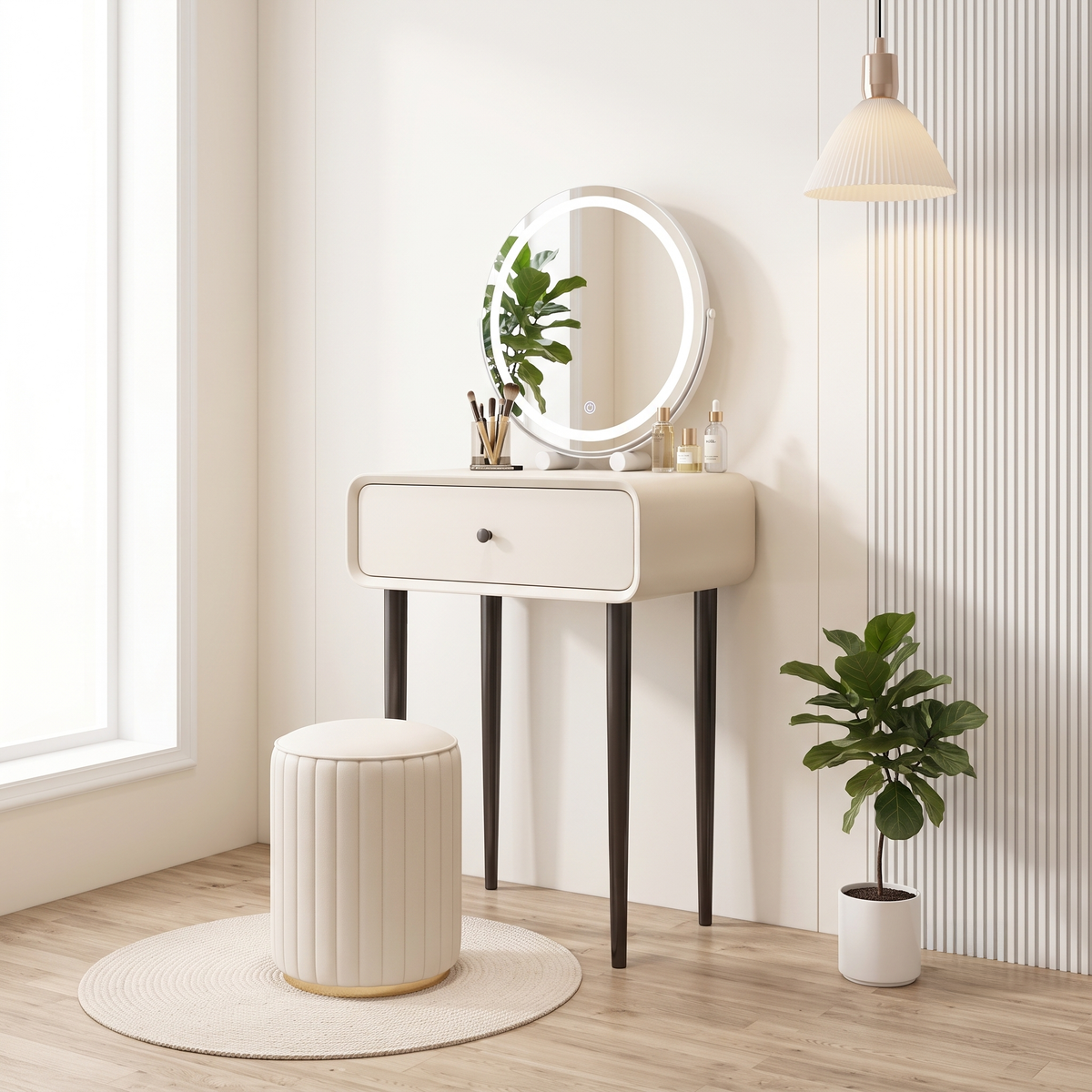 DR008 - Solid Wood Dressing Makeup Table image 1