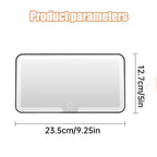 VAN004 - Car Sun Visor LED Makeup Mirror – Rechargeable, 3-Level Dimmable image 4