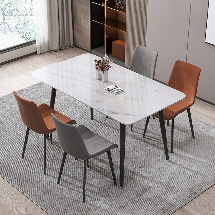 LDF024 - Contemporary Dining Table with Rock Plate Tabletop image 0