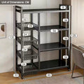 WCK023 - Multi-Tier Kitchen Storage Rack – Carbon Steel Household Organizer image 3