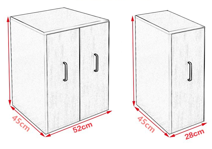 BS032 - Removable Drawer Bookcase on Wheels image 2