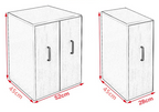 BS032 - Removable Drawer Bookcase on Wheels image 2