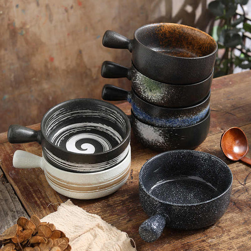 BOWL004 - Ceramic Handle Bowl | Multifunctional Tableware image 1
