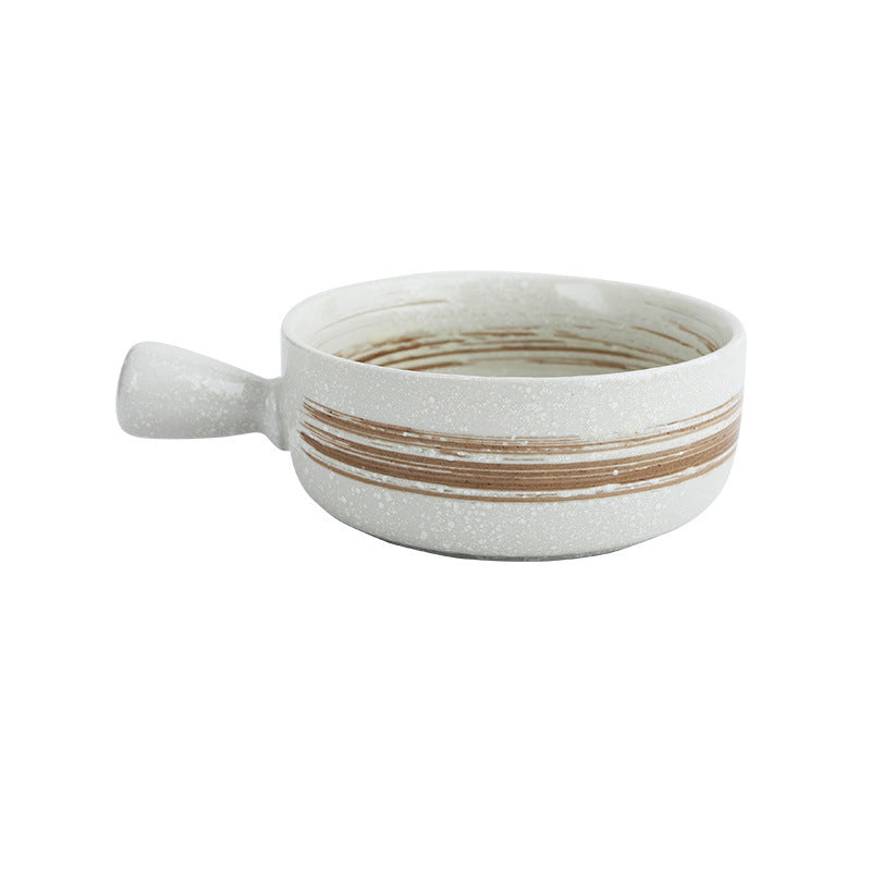 BOWL004 - Ceramic Handle Bowl | Multifunctional Tableware image 4