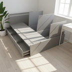 BD017 - Minimalist Storage Platform Bed with Drawers & Lift-Up Base image 1