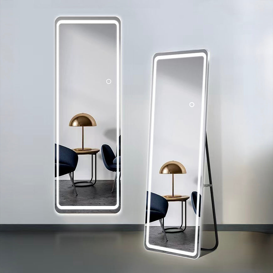 VAN002 - LED Full-Length Floor Mirror with Lights – 3 Color Adjustable image 1
