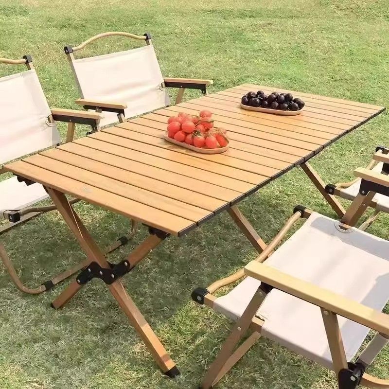 ODS004 - Carbon Steel Folding Camping Table – Roll-Up Outdoor Picnic Table image 0