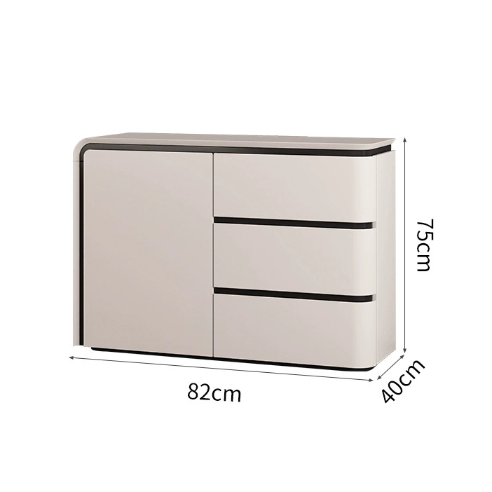 WCK018 - Modern Light-Luxury Lacquered Sideboard Cabinet with Drawers image 2