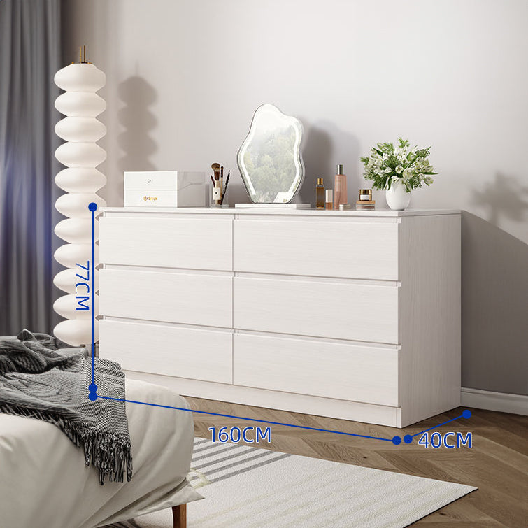 CBD030 - Elegant Multiple-Drawer White Dresser Modern Accent Storage image 1