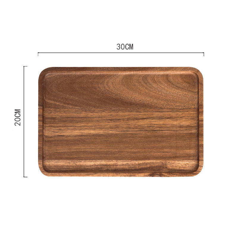 TRAY002 - Wooden Serving Tray | Snack & Tea Plate image 8