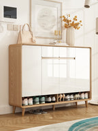 SOCE049 - Nordic Wood Door Entry Shoe Cabinet image 11