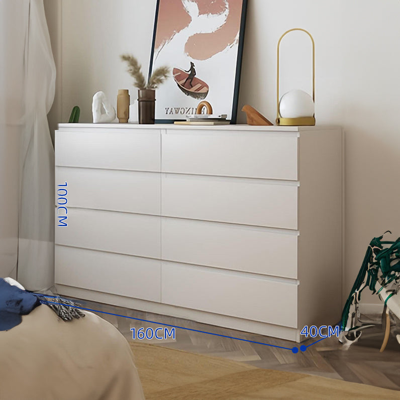 CBD030 - Elegant Multiple-Drawer White Dresser Modern Accent Storage image 3