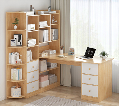 GD008 - Bookcase Integrated Corner Desk image 0