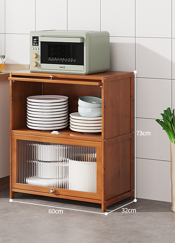 WCK002-Kitchen Cabinet with Clear Doors image 1