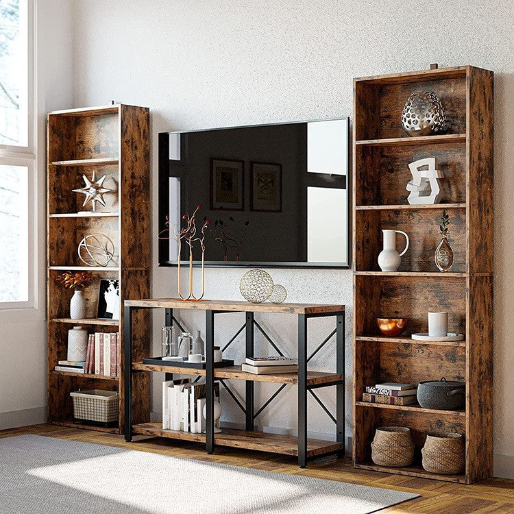 BS040 - 6 Tier Floating Shelves Industrial Wall Shelf image 0
