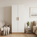 CC058 - Wooden Bedroom Wardrobe -  Storage Cabinet with Hanging Rod & Shelves image 0