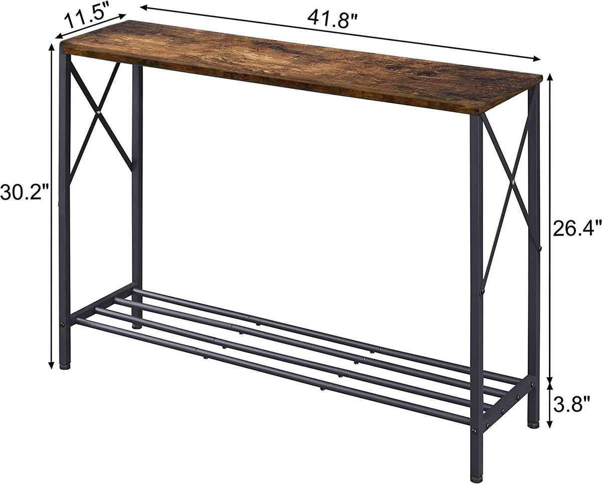 EDB042 - 41.9" Narrow Console Table with Metal Frame image 3