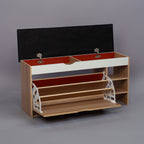 SOCE012 -  Craftsman Shoe Storage bench with Long Bench Seat image 0