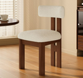 CHZ039 - Vintage Solid Wood Dining Chair – Modern Minimalist Backrest Chair image 0