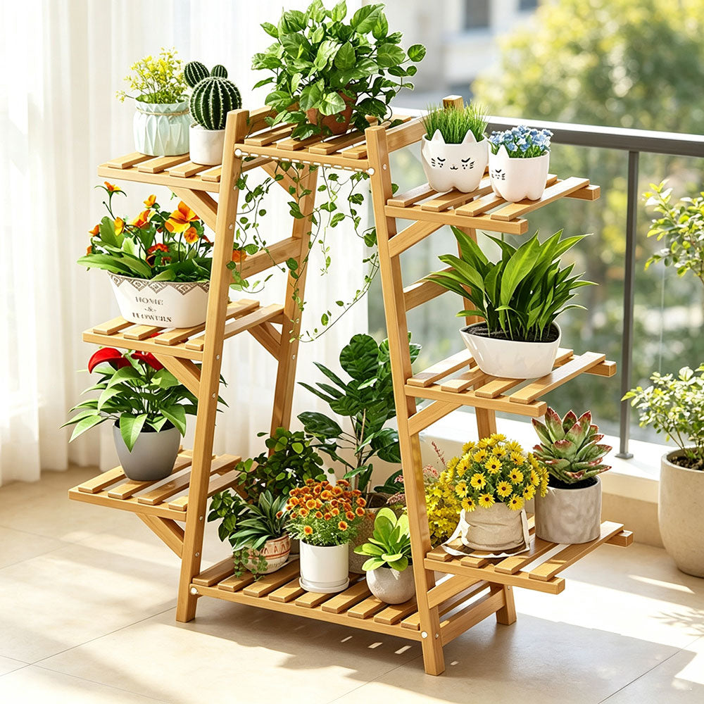 PS048 - Bambreeze Multiple Sizes Bamboo Plant Stand image 0