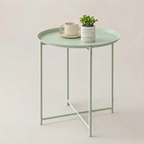 ST015 - Modern Minimalist Cream-Style Round Side Table image 1